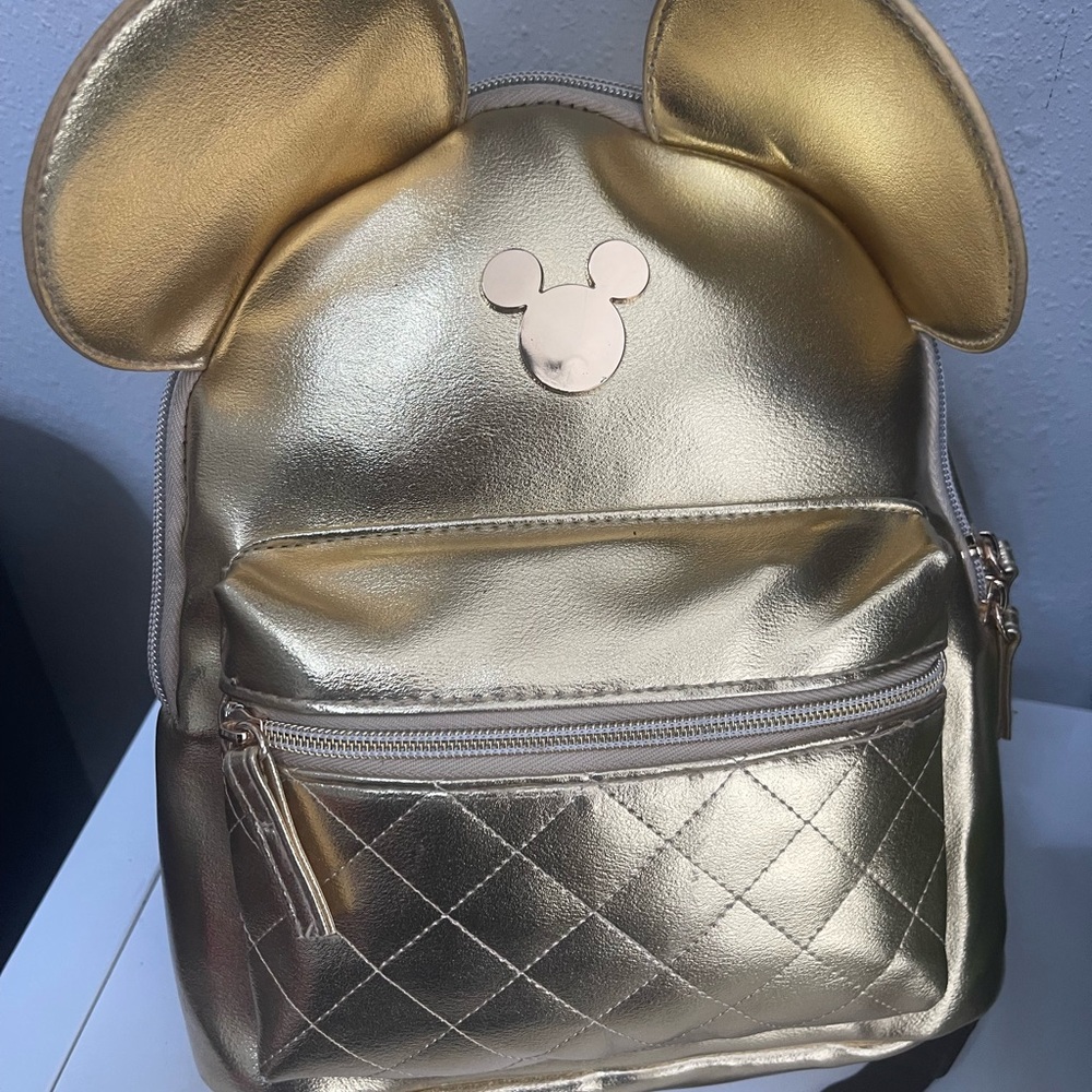 Gold Kids Backpack with Ears